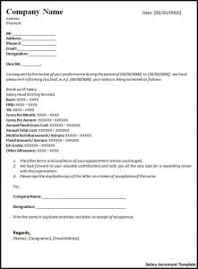 Salary Increase Template