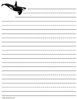 Free writing paper templates for first grade