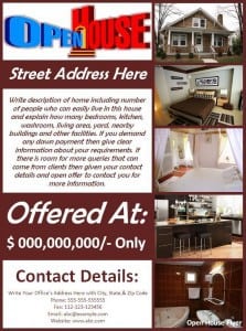 Open House Flyer Template