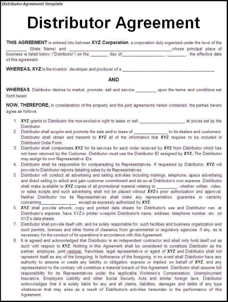 sub-distributor-agreement-template