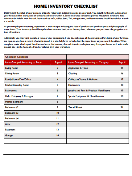 inventory list template 4974