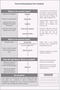 Personal Development Plan Template