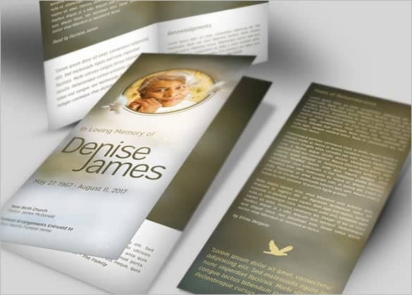 funeral program template 2941
