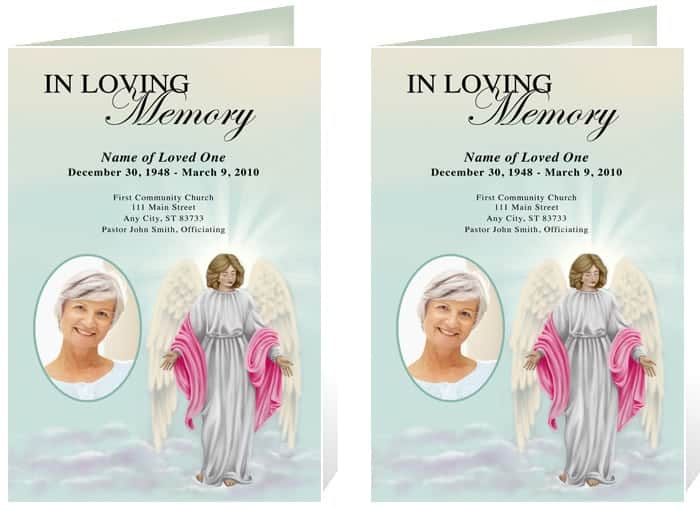 funeral program template 59741