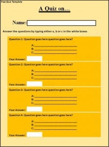 Quiz Template