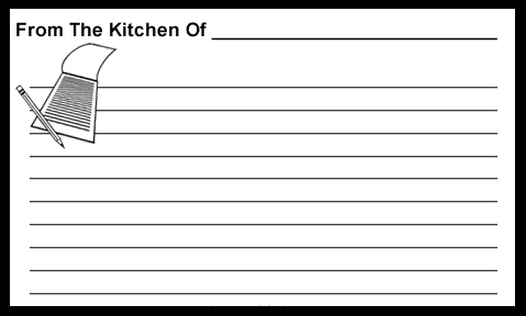 recipe card template 48741