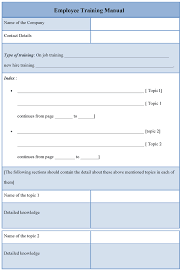 training manual template 241145