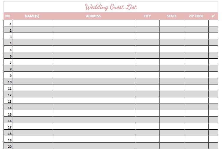 wedding guest list template 1324