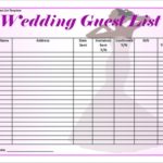 13+ Guest List Templates: Wedding Party Events