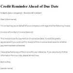 Top 8 Credit Reminder Templates & Samples [WORD, PDF]