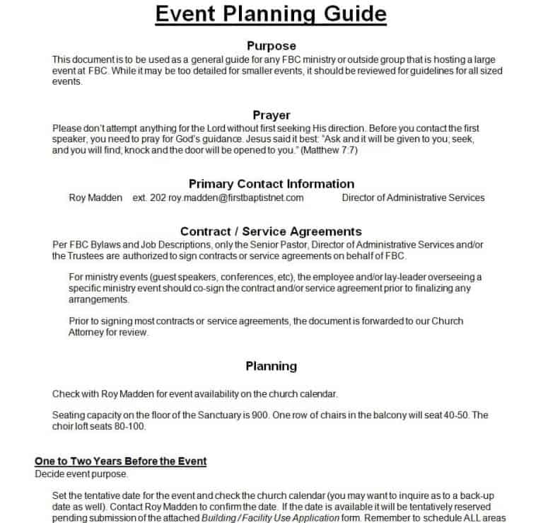 13+ Sample Event Planning Templates [WORD, EXCEL] – Word Excel Templates