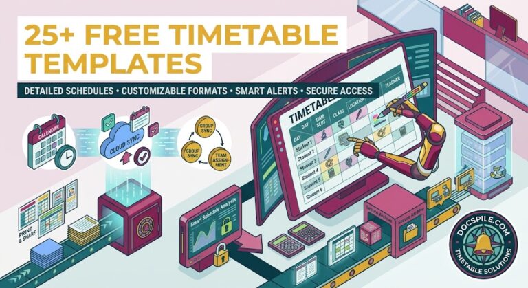 timetable templates