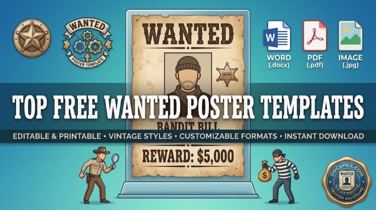 wanted poster templates
