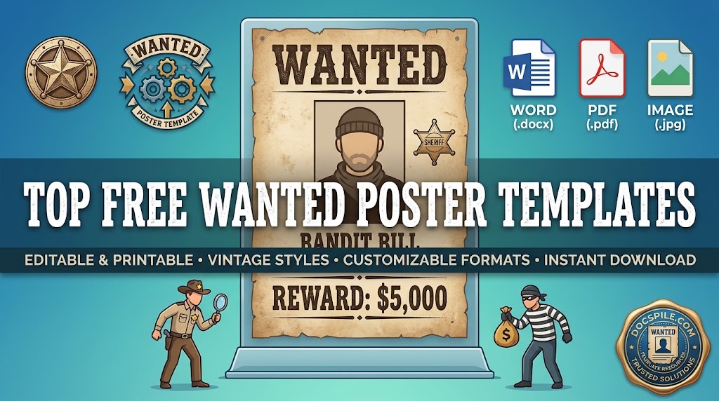 wanted poster templates