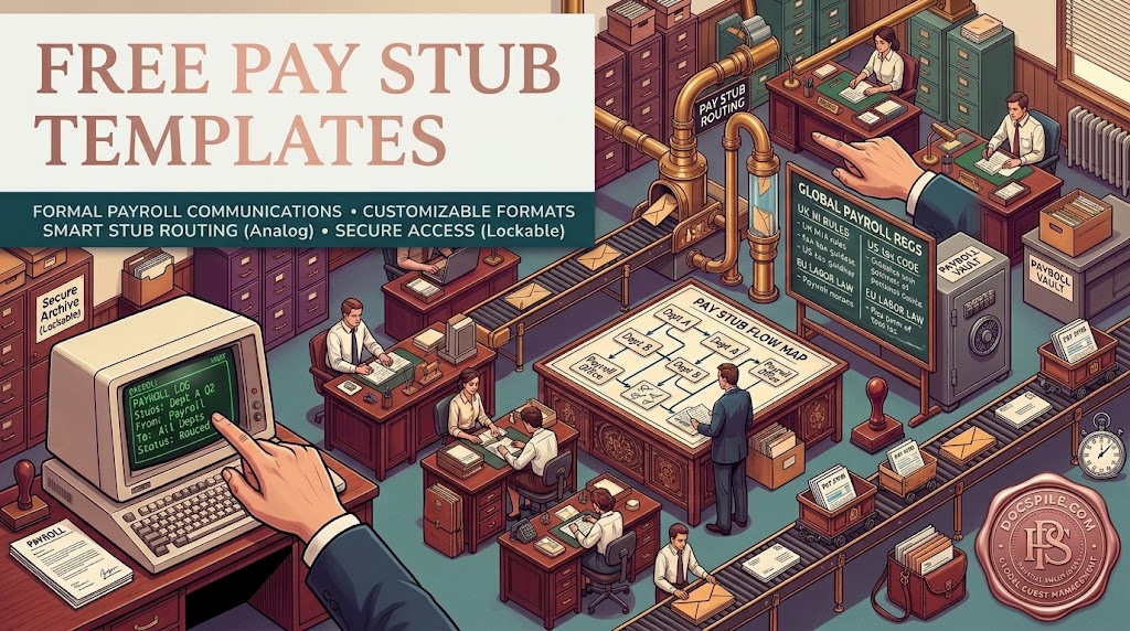 pay stub templates