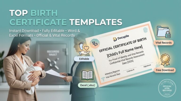 birth certificate templates