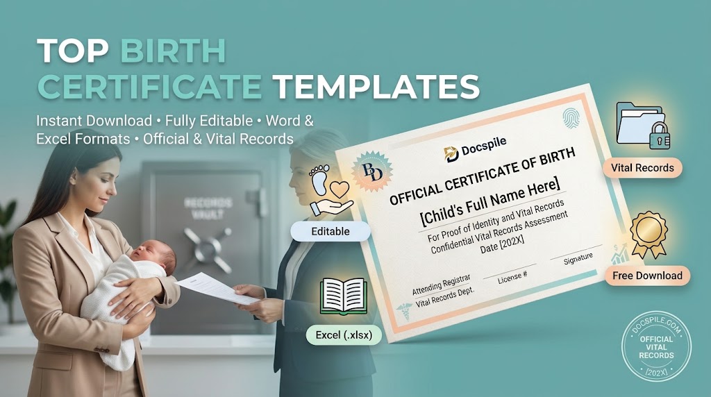 birth certificate templates
