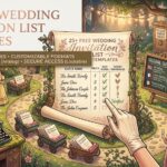 wedding invitation list templates