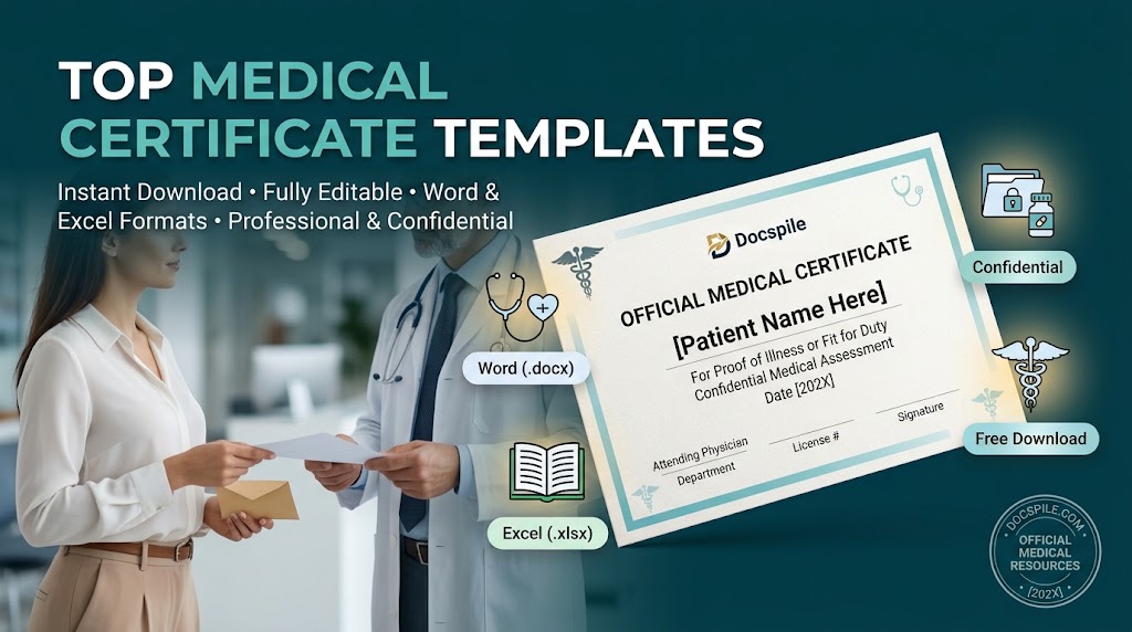 medical certificate templates