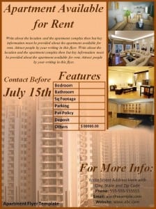 Apartment Flyer Template