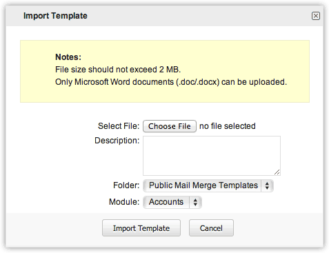 mail merg template 23641