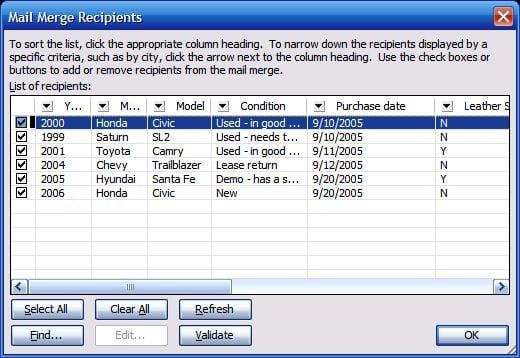 mail merg template 589741