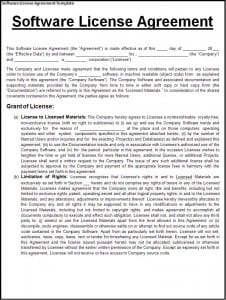 Software License Agreement Template