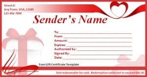 Gift Certificate Template