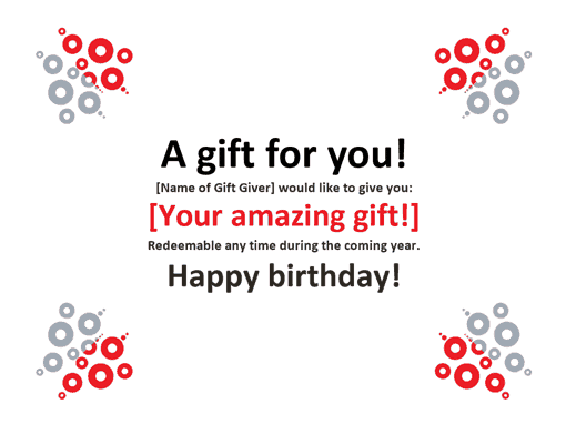 gift certificaet template 4124