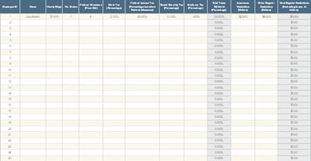 payroll template 47854