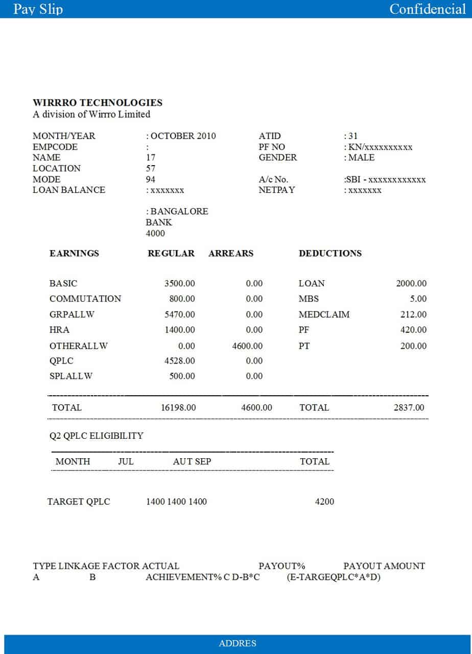 Top 14 Free Payslip Templates Word Excel Templates