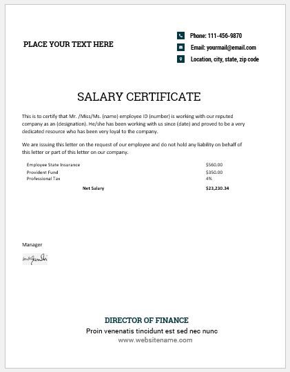 Employment Certificate Template from www.docspile.com