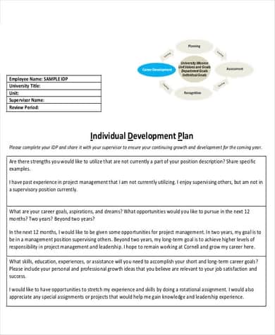 Career Development Plan Template Doc from www.docspile.com