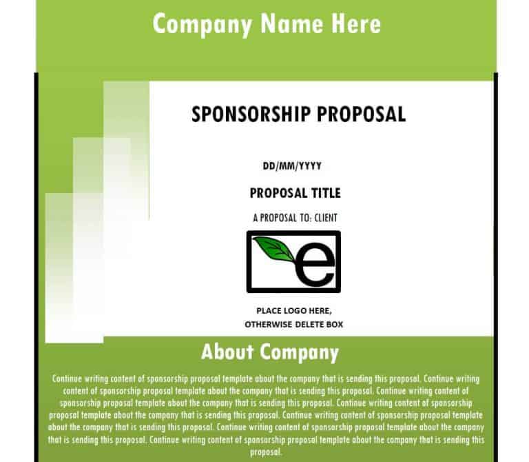 15 Editable Sponsorship Proposal Templates in WORD