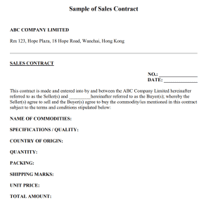 17+ Excellent Sales Contract Templates [WORD & PDF] – Word Excel Templates