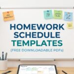 free homework schedule templates
