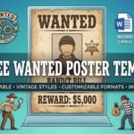 wanted poster templates